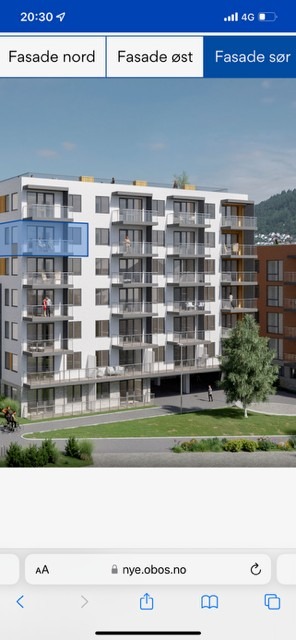 Her kan du se den nøyaktige plasseringen av leiligheten.